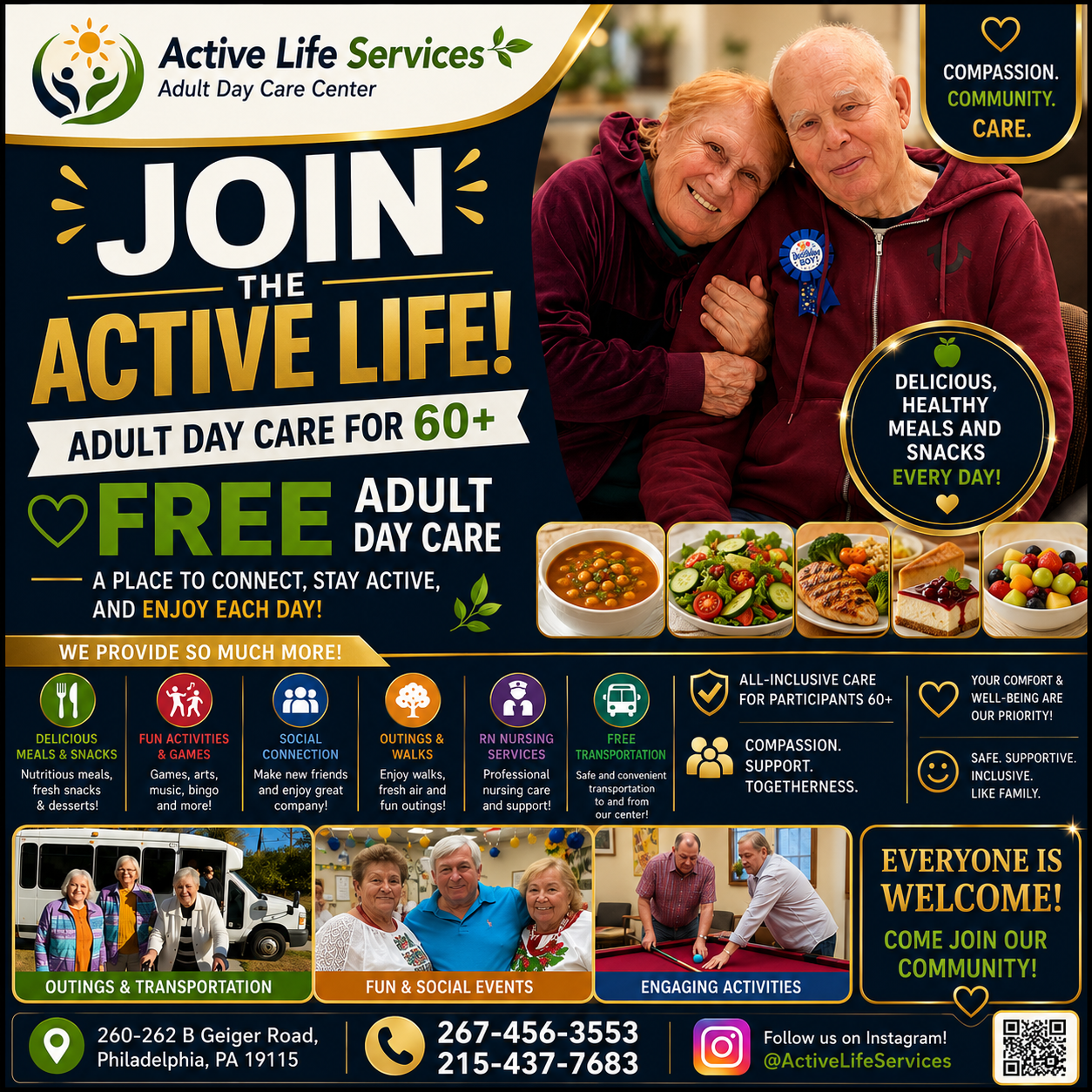 πΏ Active Life Services β Where Care, Friendship, and Active Living Come Together for Seniors 60+ π