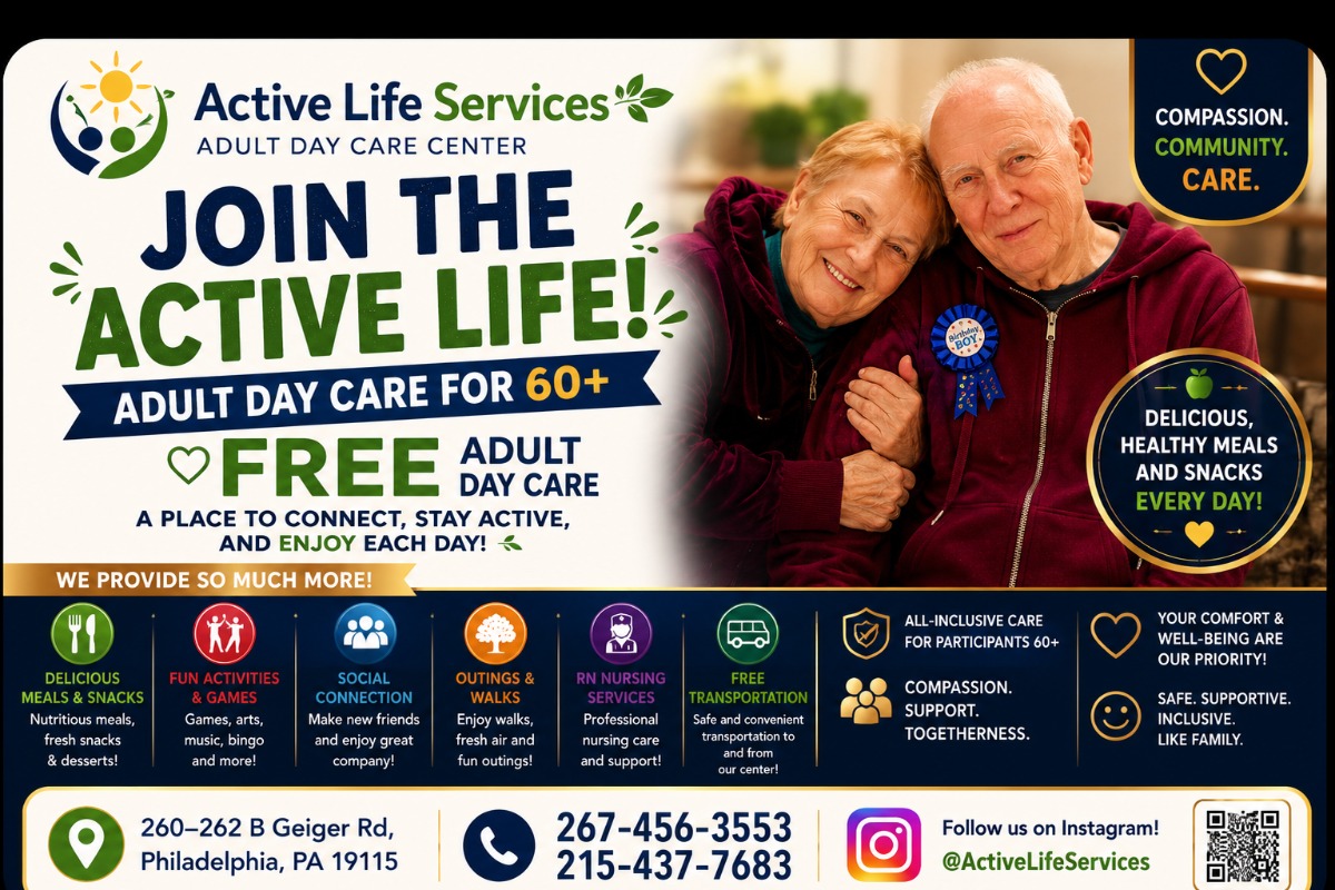 πΏ Active Life Services β Where Care, Friendship, and Active Living Come Together for Seniors 60+ π